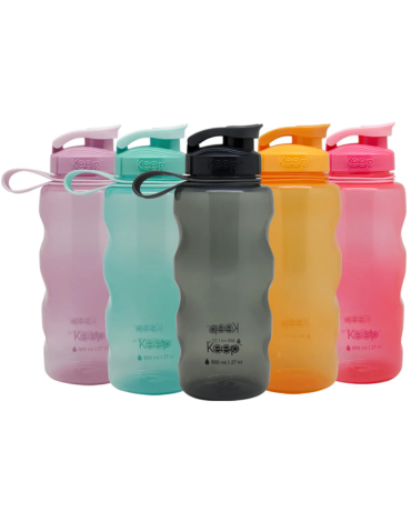 Botella de Agua Keep Colores Surtidos x 6 Unds. Medida: 800 ml aprox.