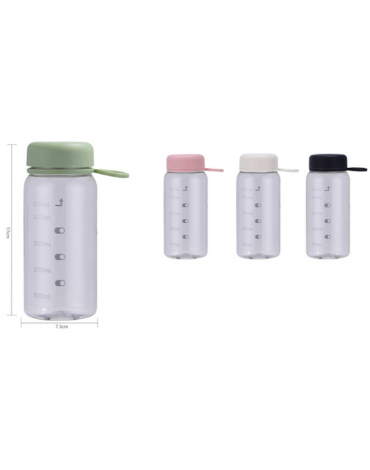 Botella de Agua Colores Surtidos x 6 Unds. Medida: 550 ml aprox.