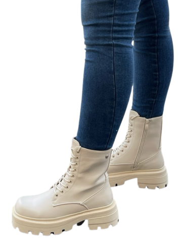 Botines para Mujer Eco Cuero Color Único x 8 Pares. Talla: 35 al 40