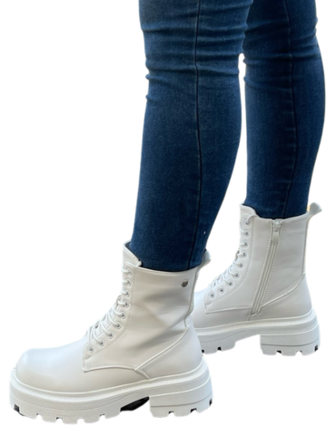 Botines para Mujer Eco Cuero Color Único x 8 Pares. Talla: 35 al 40