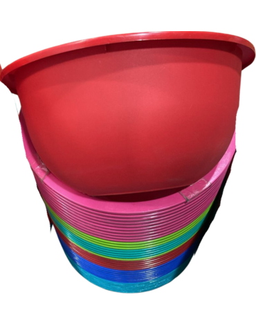 Bowl de Plástico Colores Surtidos x 20 Unds. Medida: 32 x 18 cm aprox.