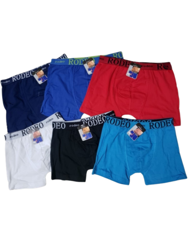 Bóxer Juvenil de Algodón (Elegir Talla) x 12 Unds. Tallas: 12 - 14 - 16 - 18