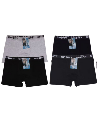 Bóxer de Algodón Colores Surtidos x 12 Unds. Talla: XL - 2XL - 3XL - 4XL