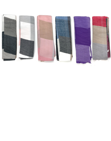 Bufandas de Dama x 12 Unds. Medidas: 65 x 180 cm aprox