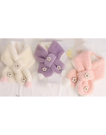 Bufanda Florecitas para Niñas Colores Surtidos x 12 Unds.