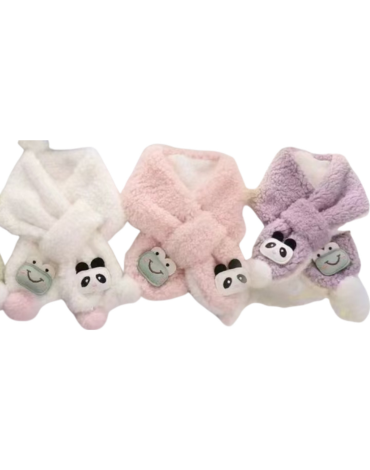 Bufanda Oso Panda - Sapo para Niñas Colores Surtidos x 12 Unds.