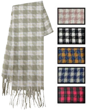Bufanda de Lana x 12  Unds.Medida:180 x 65 cm aprox.