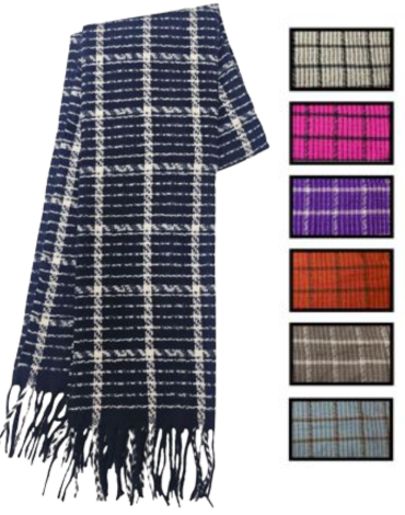 Bufanda de Lana x 12  Unds.Medida:180 x 63 cm aprox.