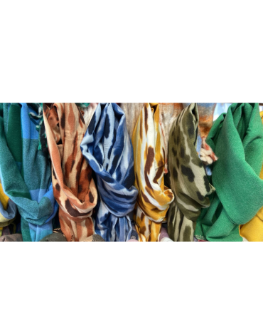 Bufandas Gruesa Colores Surtidos x 12 Unds.