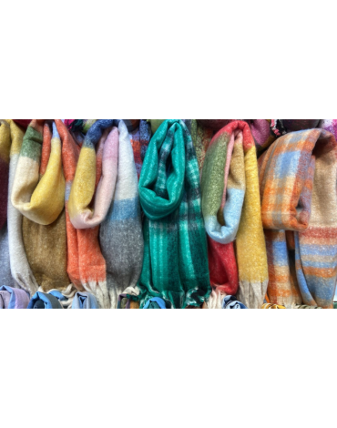Bufandas Gruesa Colores Surtidos x 12 Unds.