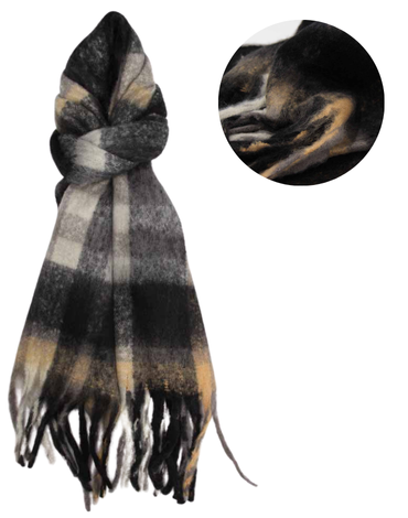 Bufanda Alpaca Escocés Colores Surtidos x 12 Unds. Medida: 210 x 40 cm aprox.