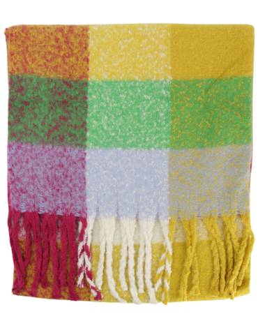 Bufanda Alpaca a Cuadros Color Único x 12 Unds. Medida: 185 x 45 cm aprox.