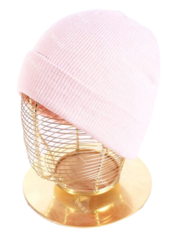 Gorro de Lana Clásico Rosa Claro x 12 Unds.