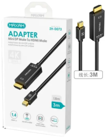 Cable Adaptador Audio - Video Salida HDMI  x 4 Unds. Medida: 3 metros aprox.