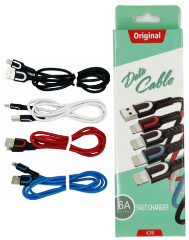 Cable Tipo Iphone Colores Surtidos x 6 Unds.