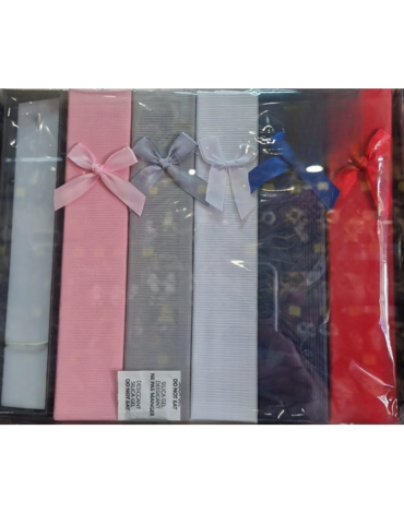 Caja de Regalo Larga Colores Surtidos x 24 Unds. Medidas: 21 x 4 cm aprox