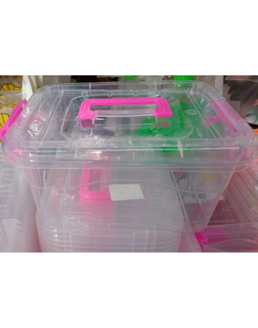 Caja de Plástico para Dulces Colores Surtidos x 12 Unds.Medida: 15 x 22 cm aprox.