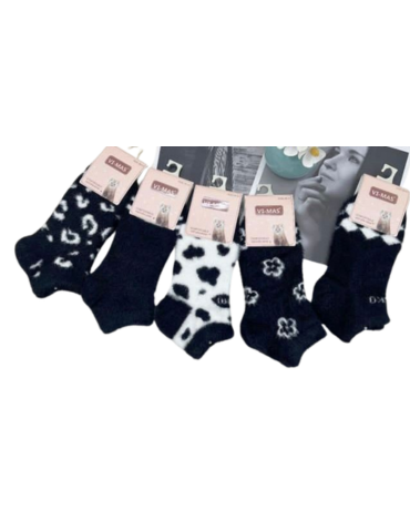Calcetines Cashmere Modelos Surtidos x 12 Pares.Talla: 36 - 41