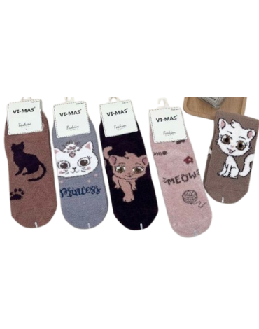 Calcetines Cashmere Modelos Surtidos x 12 Pares.Talla: 36 - 41
