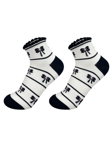 Calcetines con Diseño Corte Medio para Mujer x 12 Unds.