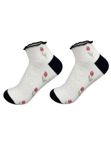 Calcetines con Diseño Corte Medio para Mujer x 12 Unds.