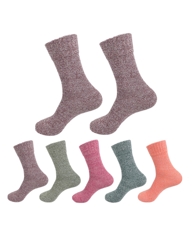 Calcetines de Algodón Para Mujer Jaspeado x 12 Unds.