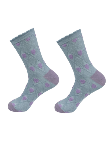 Calcetines de Algodón Para Mujer Corte Medio x 12 Unds.
