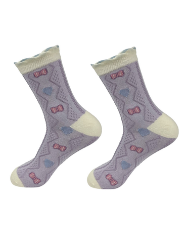 Calcetines de Algodón Para Mujer Corte Medio x 12 Unds.
