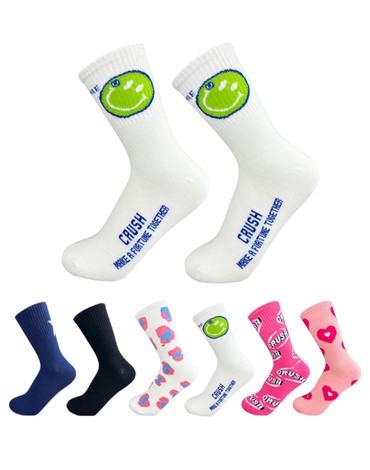 Calcetines de Algodón Para Mujer Corte Medio x 12 Unds.
