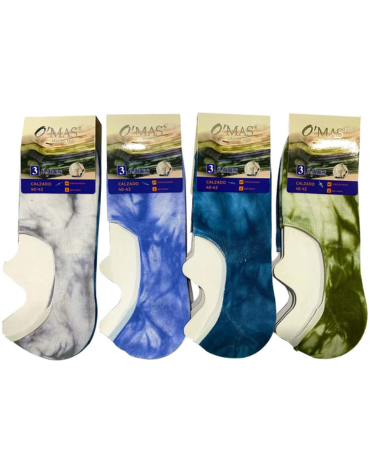 Calcetines Invisible con Diseño x 24 Pares. Talla: 40 - 42