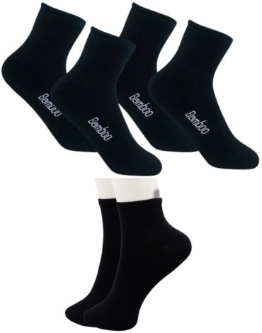 Tobillera de Mujer Bamboo sin Costura x 12 Pares. Talla: 35 - 39