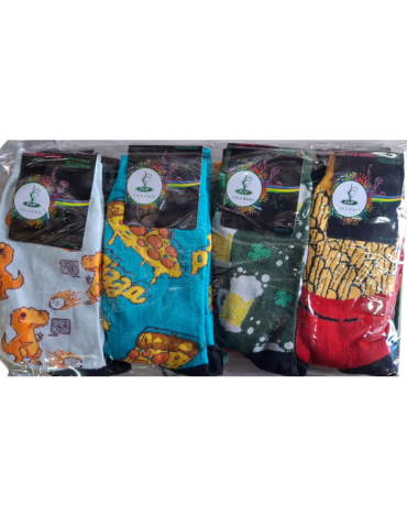 Calcetas Largas de Algodón de Hombre x 12 Pares. Talla: 39 - 45