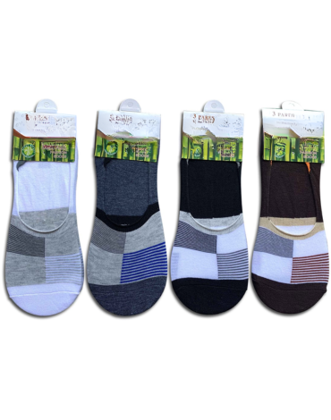 Calcetines Invisible Diseño Cuadro x 36 Pares.