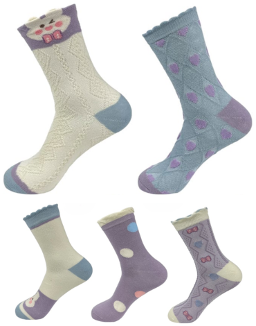 Calcetines de Algodón Corte Medio x 24 Pares.