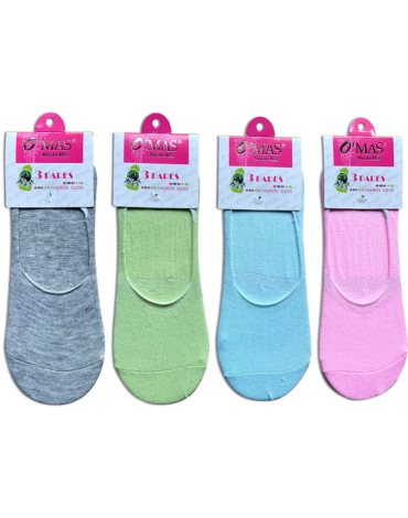Calcetines Invisibles Colores Surtidos x 36 Pares.