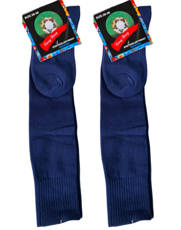 Calcetines de Fútbol para Niños Color Azul x 12 Pares. Talla: 28 - 36