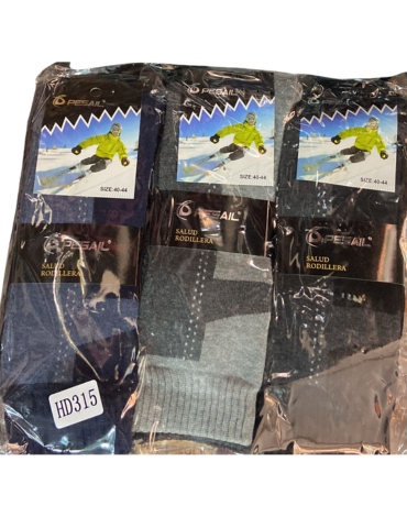 Calcetines de Toalla Hombre Colores Surtidos x 12 pares. Talla: 40 - 44