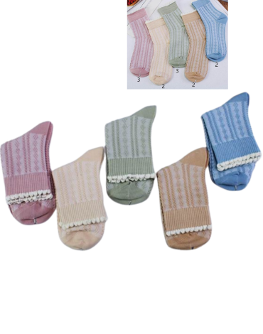 Calcetines de Mujer Colores Surtidos x 24 Pares. Talla: 36 - 41