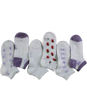 Calcetines de Niña Modelos Surtidos x 36 Pares. Talla: 22 - 24