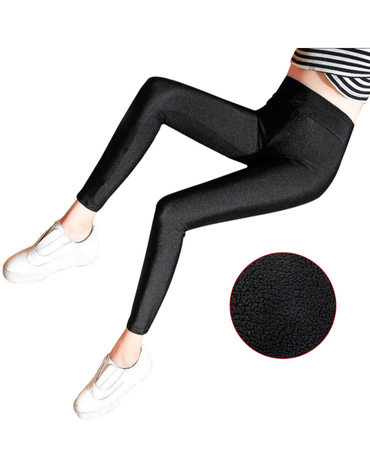 Calza Polar con Brillo Color Único x 12 Unds. Talla: M - L / XL - 2XL / 3XL - 4XL
