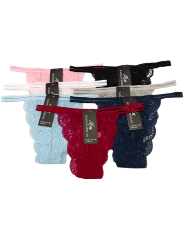 Colaless de Encaje Colores Surtidos x 12 Unds. Talla: P - M - G (28 - 30 - 32 cm aprox)