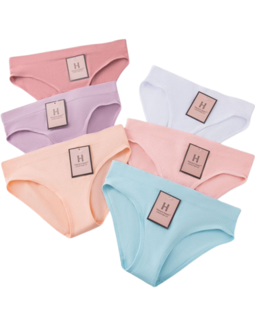 Calzón Algodón para Niñas x 12 Unds. Tallas: S (4-6) M (8-10) L (12-14)
