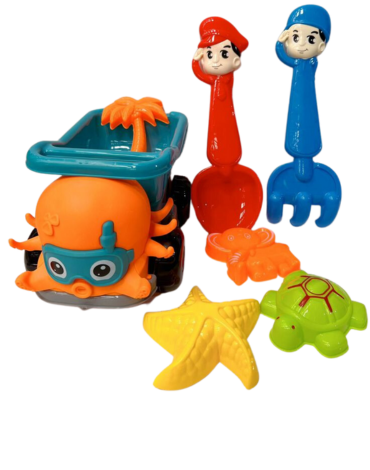 6 Set Camión Playero (Cada Set Trae 6 PCS)