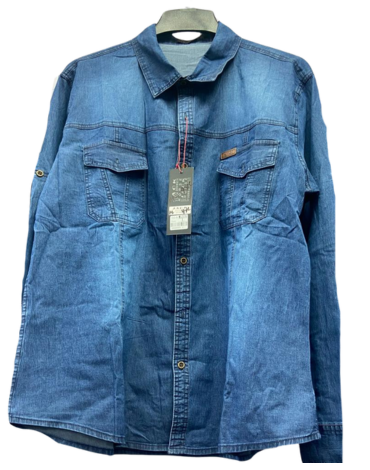 Camisa Mezclilla de Hombre  x 12 Unds. Talla: M a la 4XL