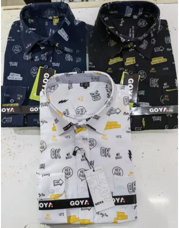 Camisa de Hombre Manga Corta Colores Surtidos x 12 Unds. Tallas: XXL a 5XL