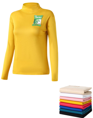 Camiseta Cuello Alto Bambú de Mujer con Polar x 12 Unds. Tallas: M-L / XL-XXL