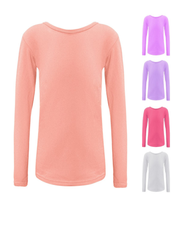 Camiseta de Niña con Polar  x 12  Unds.Tallas:5 - 6 / 7 - 8 / 9 - 10 /11 - 12