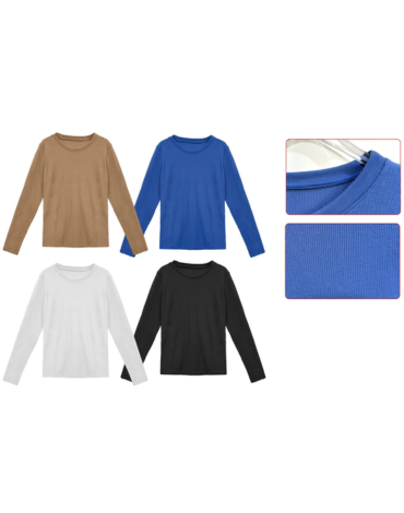 Camiseta Cuello Redondo Colores Surtidos x 12 Unds. Tallas: M/L - L/XL - XL/XXL