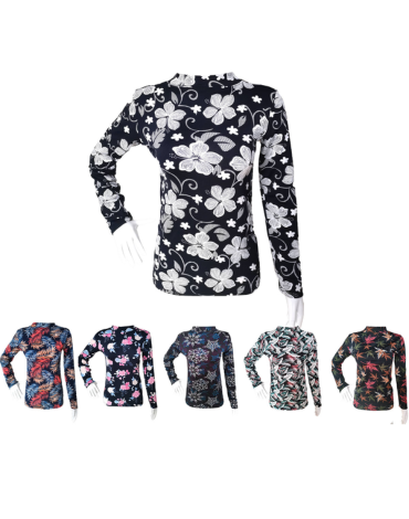Camiseta Estampada con Polar Colores Surtidos x 12 Unds. Tallas: M/L - L/XXL
