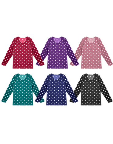 Camiseta Cuello Redondo con Polar Colores Surtidos x 12 Unds. Tallas: M/L - L/XXL